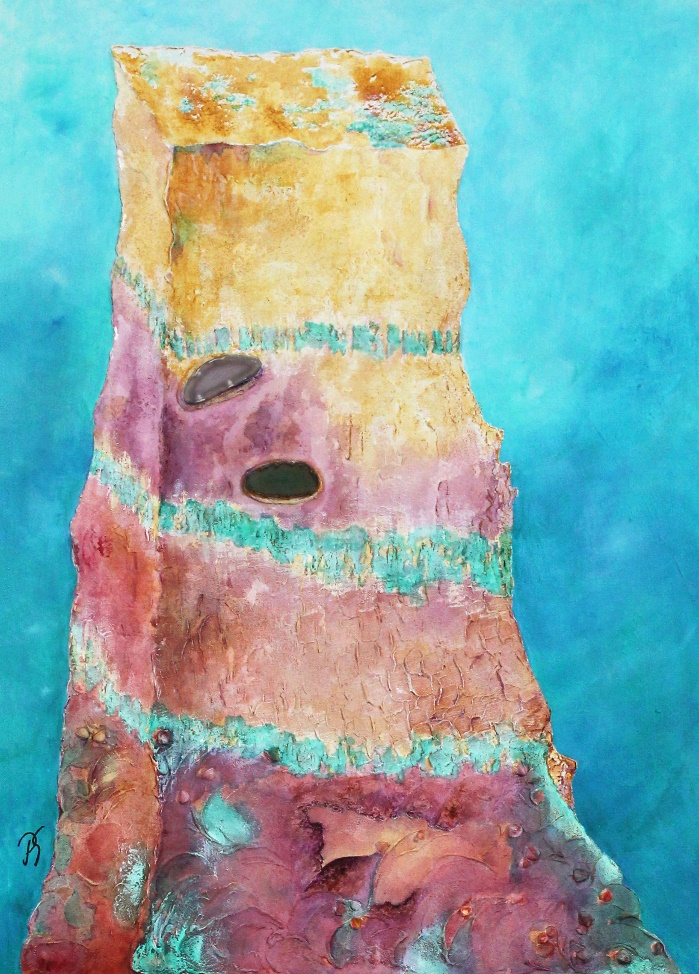 Petra Suckau-Felsgestein und Feuer